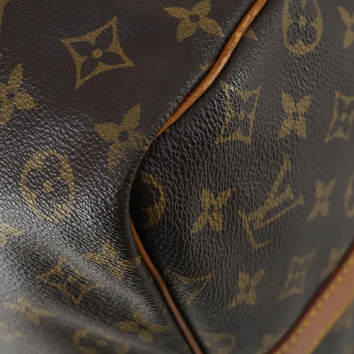 Louis Vuitton Keepall Bandouliere Bag Monogram Canvas Brown Canvas Travel Bag