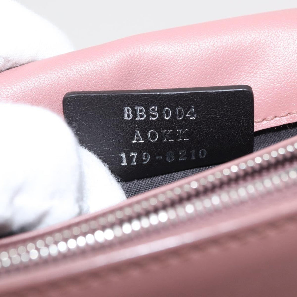 Fendi F Is Fendi Wallet On Chain Leather Pink Leather Shoulder Bag Bag