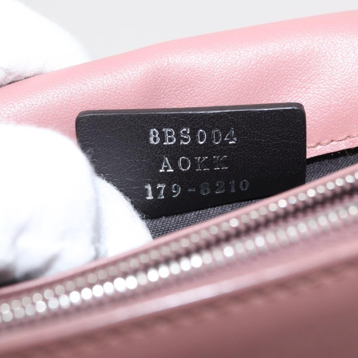 Fendi F Is Fendi Wallet On Chain Leather Pink Leather Shoulder Bag Bag