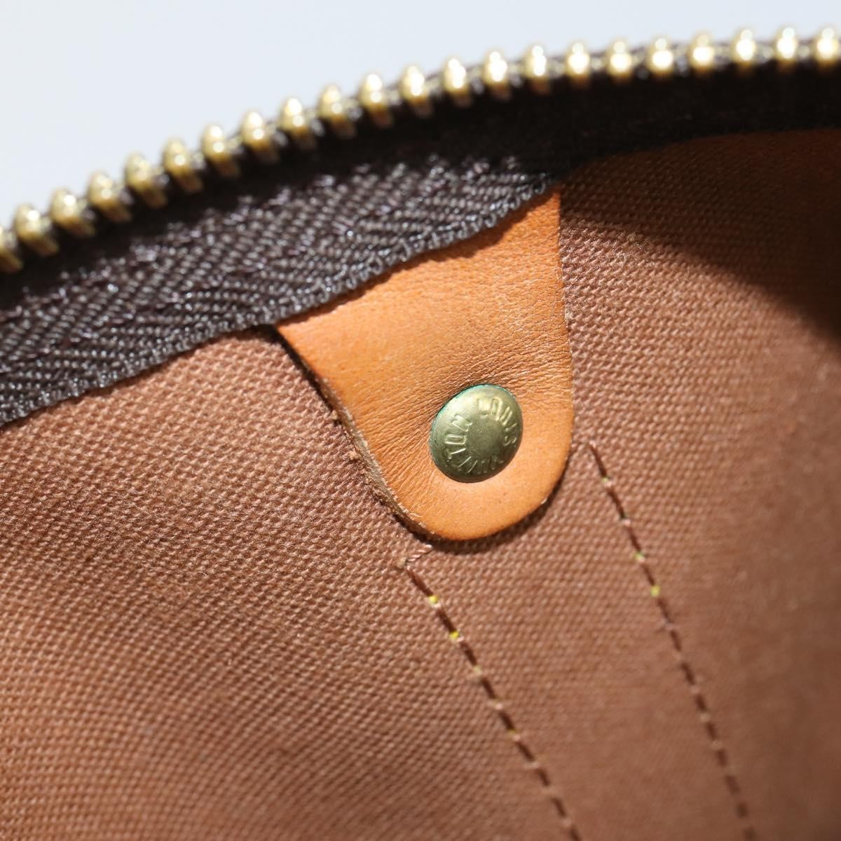 Louis Vuitton Keepall Bag Monogram Canvas Brown Canvas Travel Bag