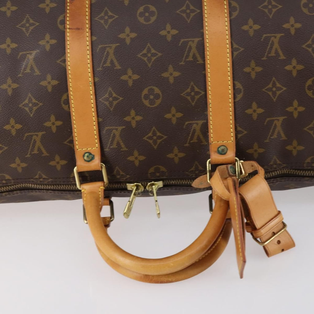 Louis Vuitton Keepall Bag Monogram Canvas Brown Canvas Travel Bag