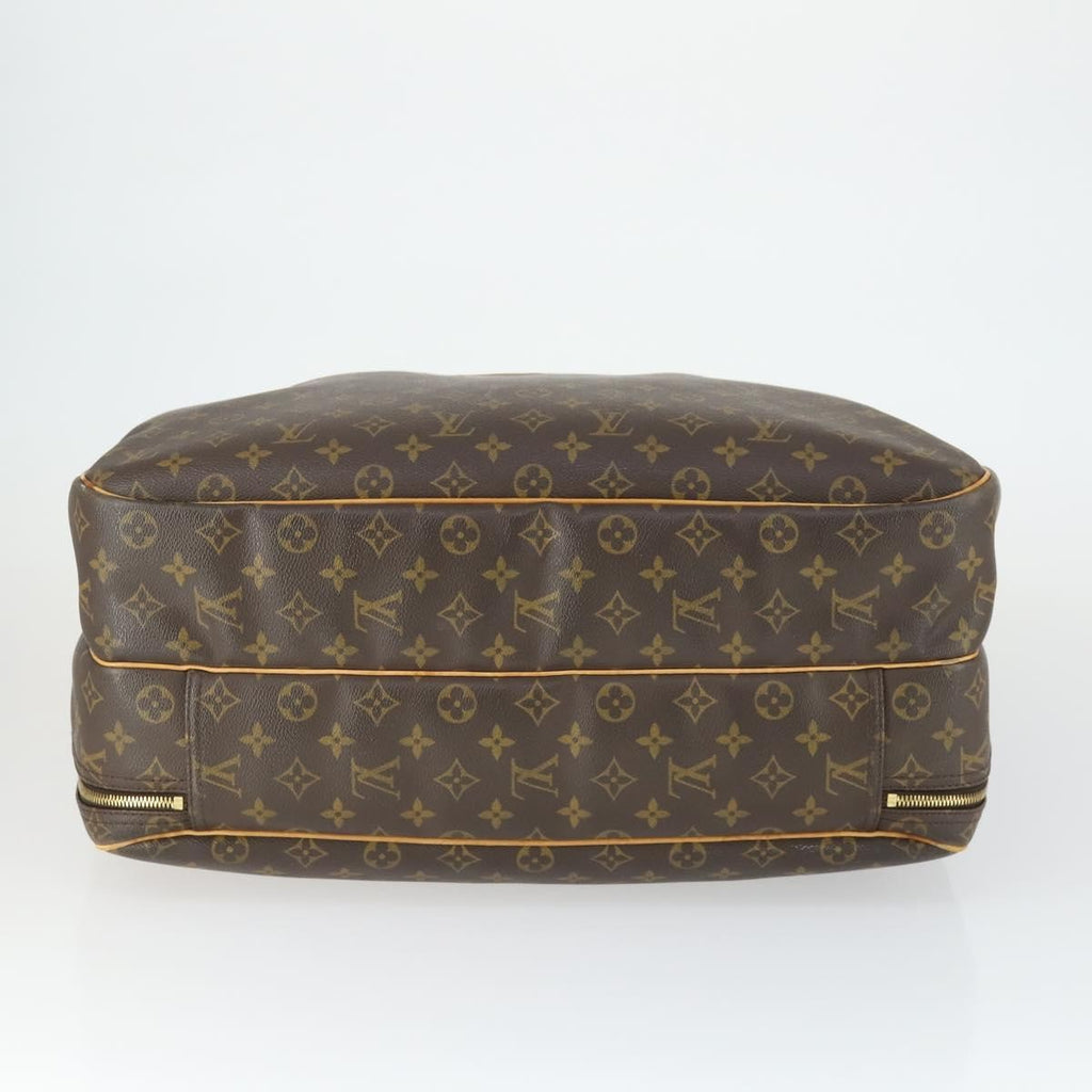 Louis Vuitton Alize Bag Monogram Canvas Brown Canvas Travel Bag