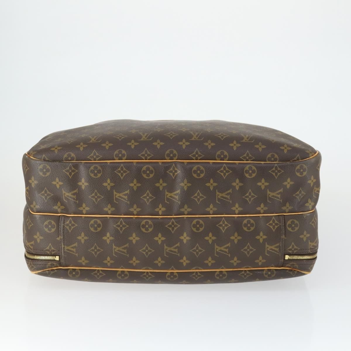 Louis Vuitton Alize Bag Monogram Canvas Brown Canvas Travel Bag