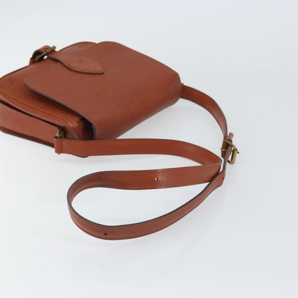 Louis Vuitton Cartouchiere Handbag Epi Leather Brown Leather Shoulder Bag