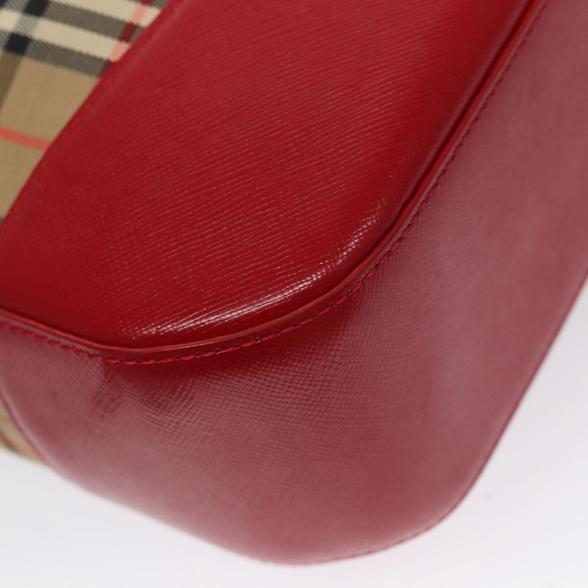 Burberry Nova Check Tote Canvas And Leather Beige Canvas Tote Bag
