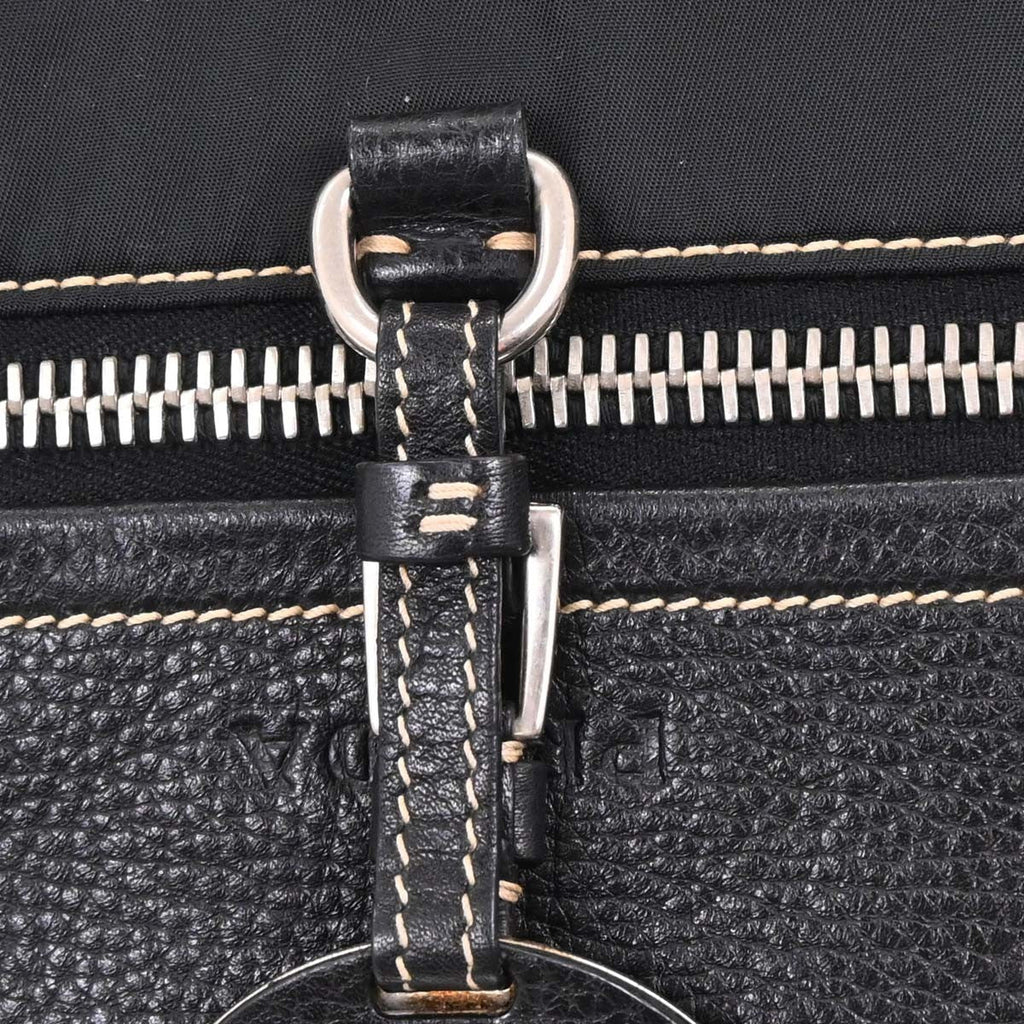 Prada Vintage Shoulder Bag Nylon And Leather Black Nylon Shoulder Bag Bag
