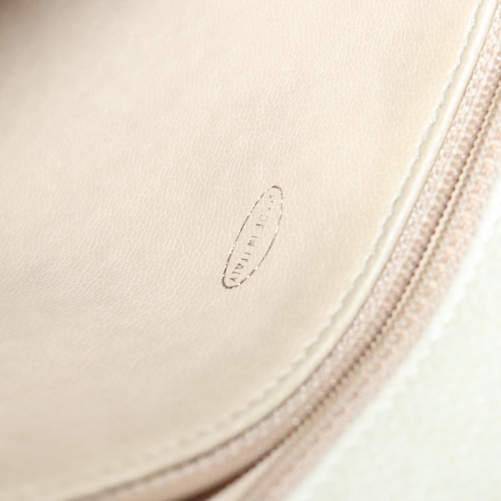 Chanel Vintage Slit Pocket Shoulder Bag Quilted Caviar Beige Leather Shoulder Bag Bag