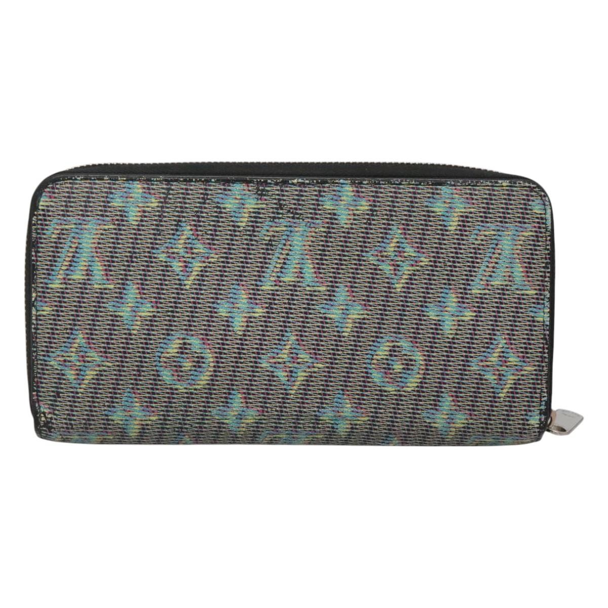 Louis Vuitton Zippy Wallet Nm Monogram Lv Pop Green Canvas Wallets Accessory