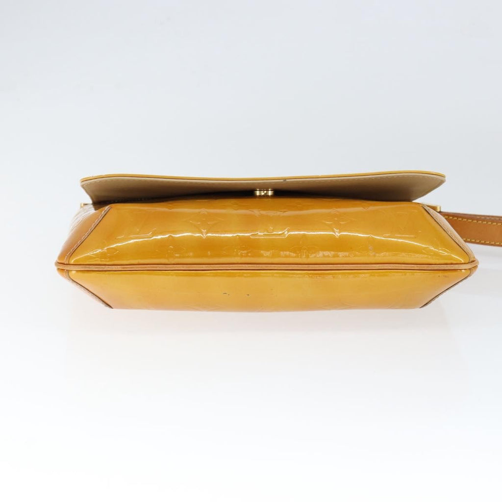 Louis Vuitton Thompson Street Handbag Monogram Vernis Beige Patent_Leather Shoulder Bag