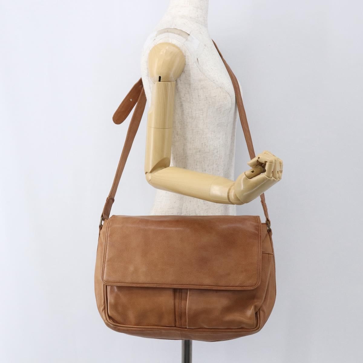 Bottega Veneta Vintage Shoulder Bag Leather Brown Leather Shoulder Bag Bag