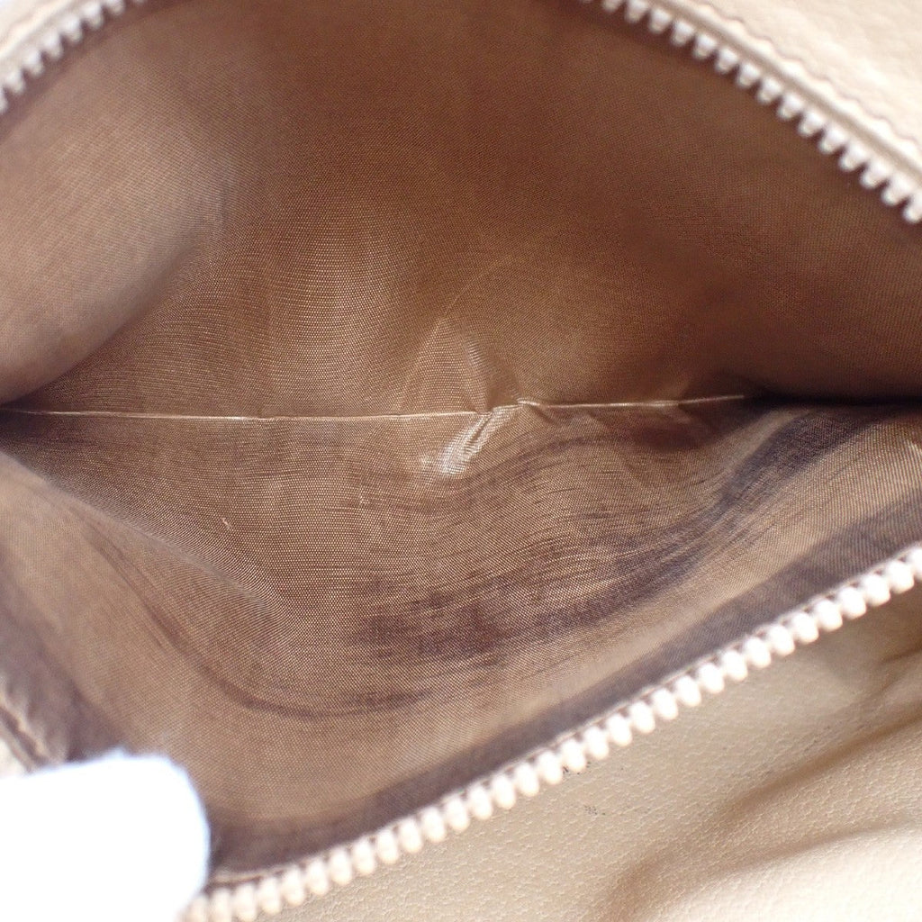 Celine Macadam Pochette Canvas And Leather Brown Canvas Clutche & Pouche Bag