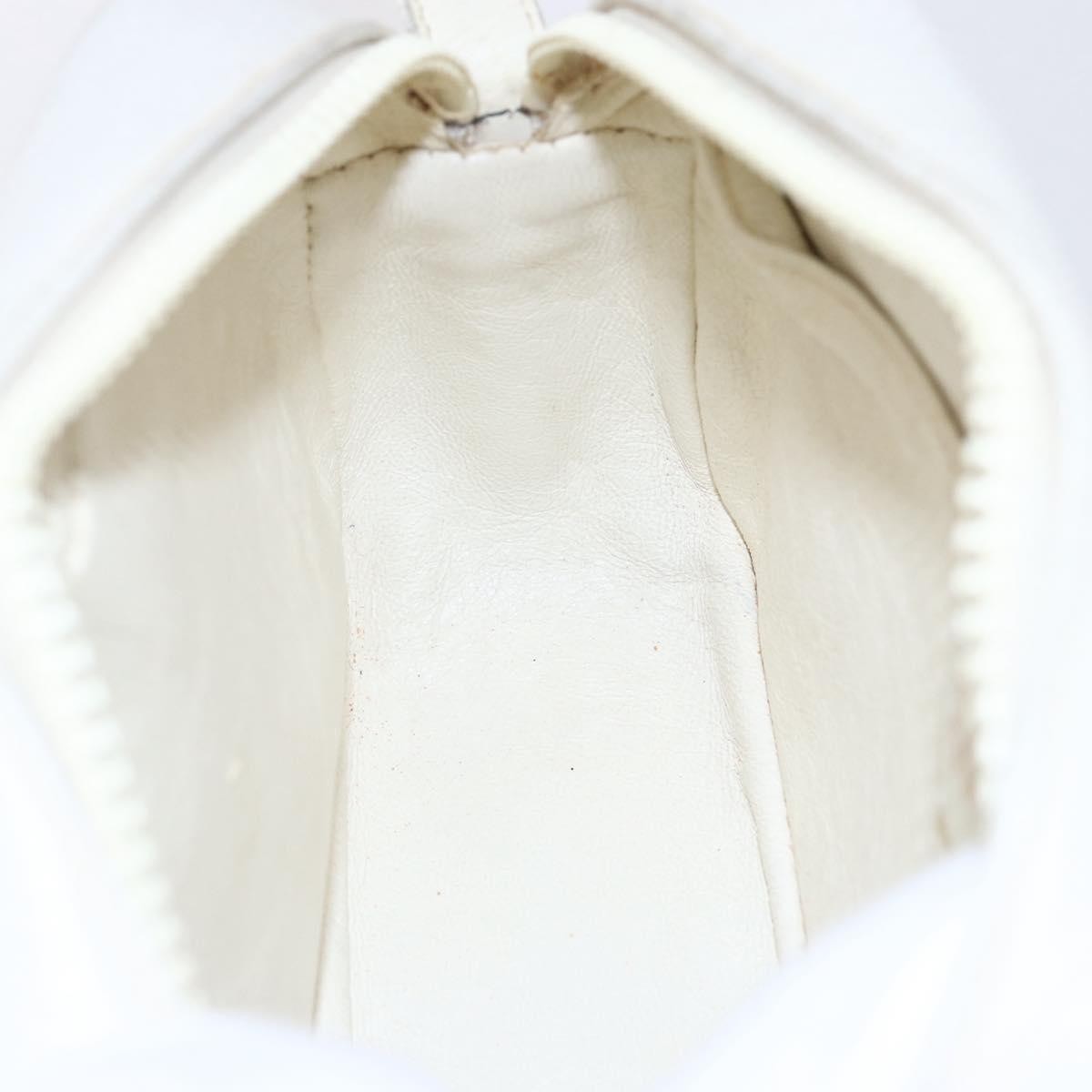 Celine Vintage Shoulder Bag Leather White Leather Shoulder Bag Bag