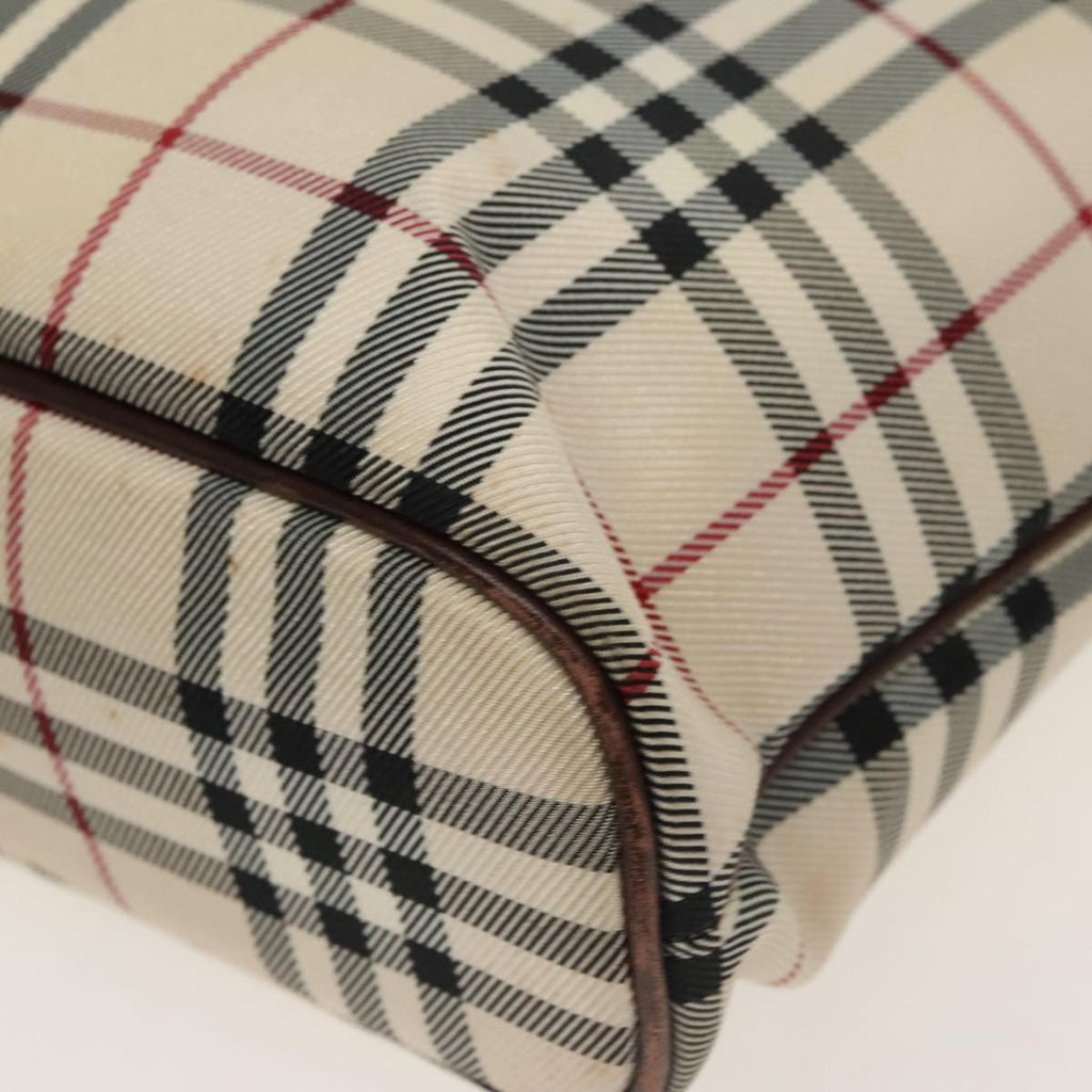 Burberry Nova Check Tote Canvas And Leather Beige Canvas Tote Bag
