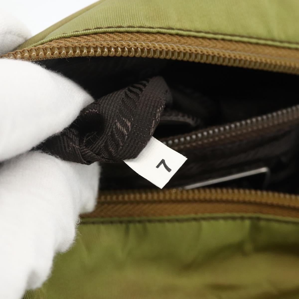 Prada Vintage Tote Tessuto Khaki Nylon Tote Bag Bag