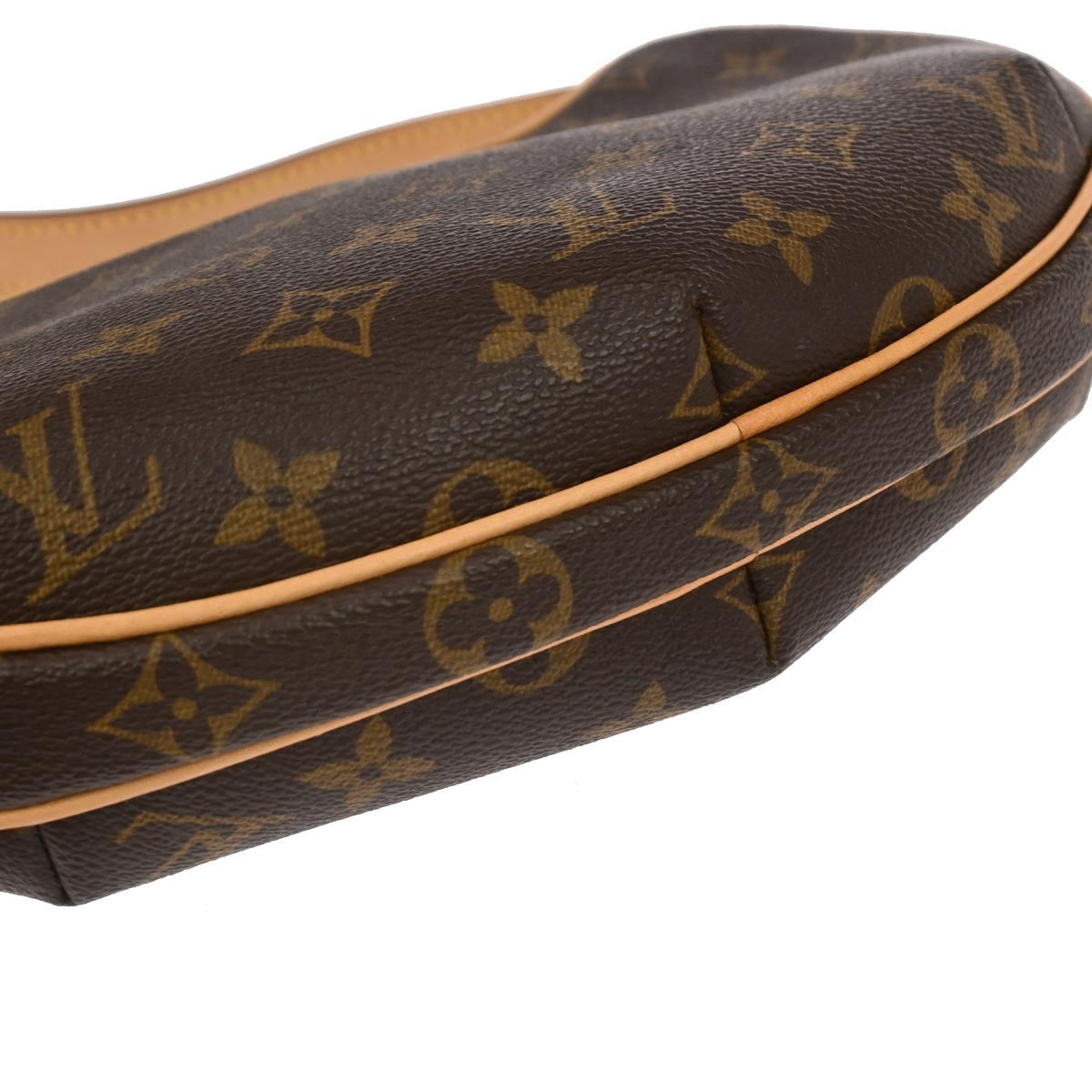 Louis Vuitton Croissant Handbag Monogram Canvas Brown Canvas Handbag