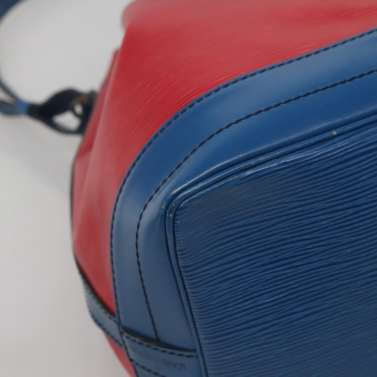 Louis Vuitton Bicolor Noe Handbag Epi Leather Red Leather Bag