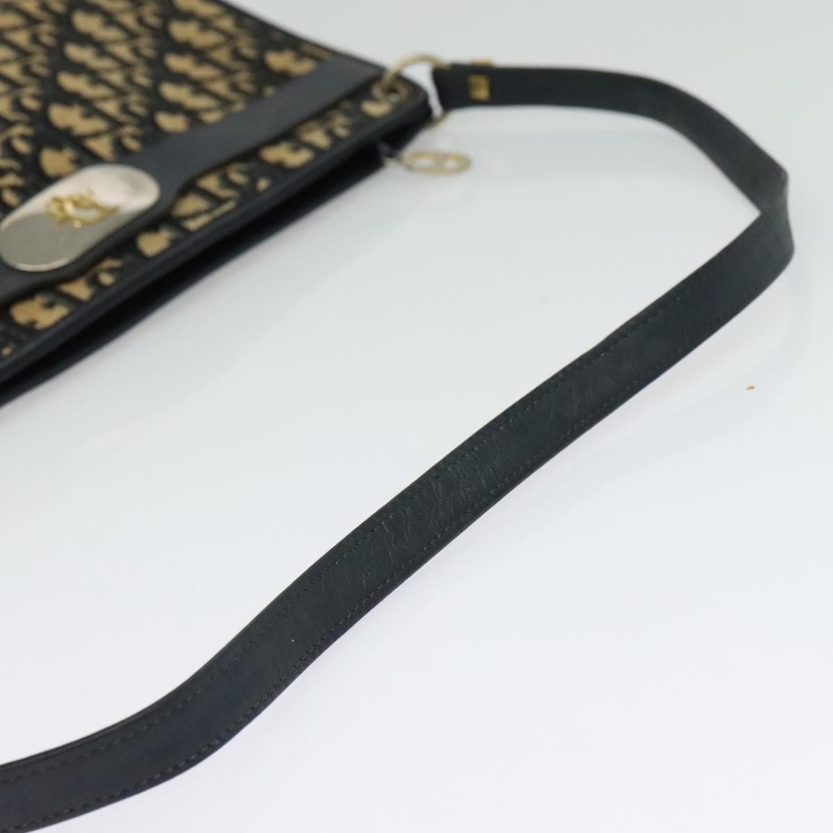 Christian Dior Vintage Trotter Crossbody Bag Canvas Brown Canvas Shoulder Bag Bag (Pre-Owned)