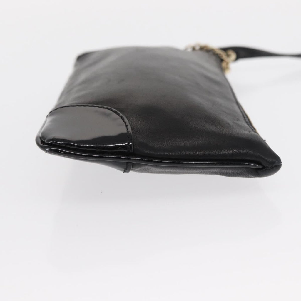 Chanel Camellia Clutch Bag Leather Black Leather Clutche & Pouche Bag