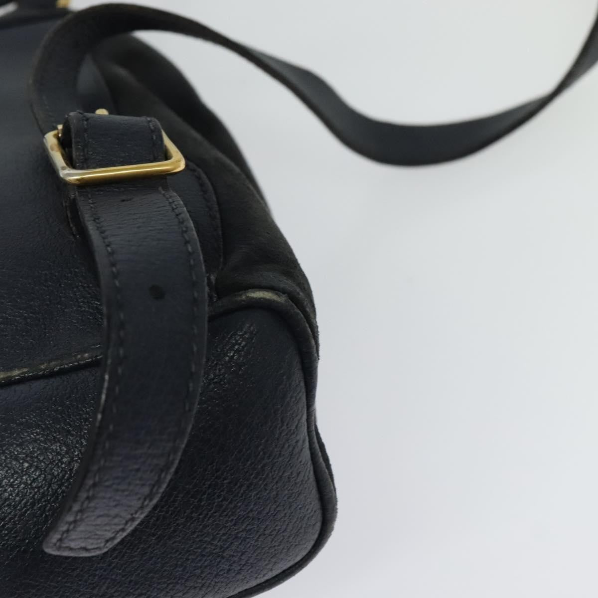 Gucci Gucci Bamboo Backpack Daim Navy Suede Backpack Bag (Pre-Owned)