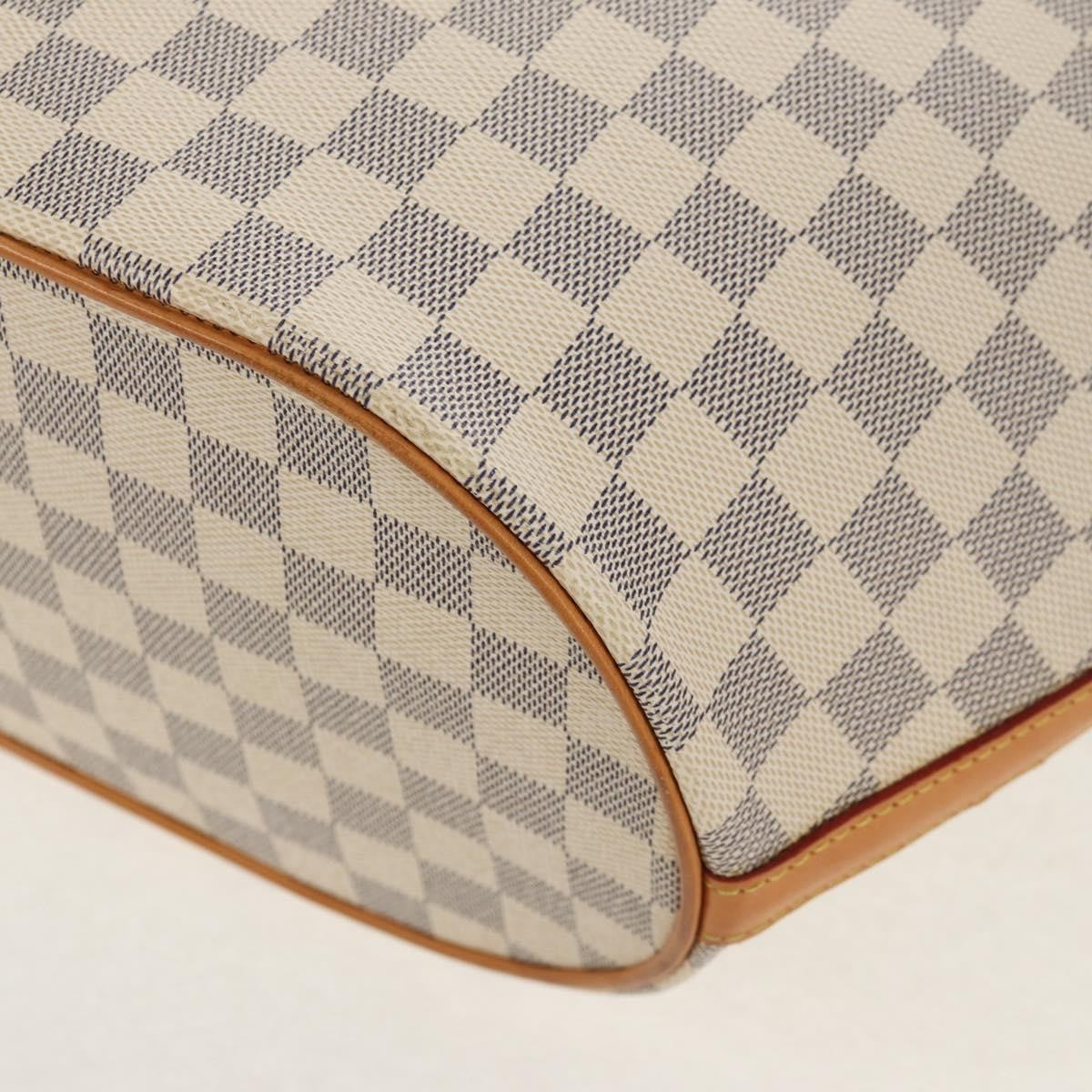Louis Vuitton Pampelonne Handbag Damier White Canvas Tote Bag