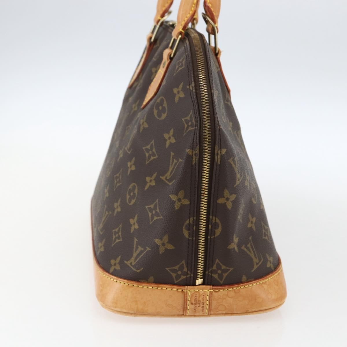 Louis Vuitton Alma Handbag Monogram Canvas Brown Canvas Handbag