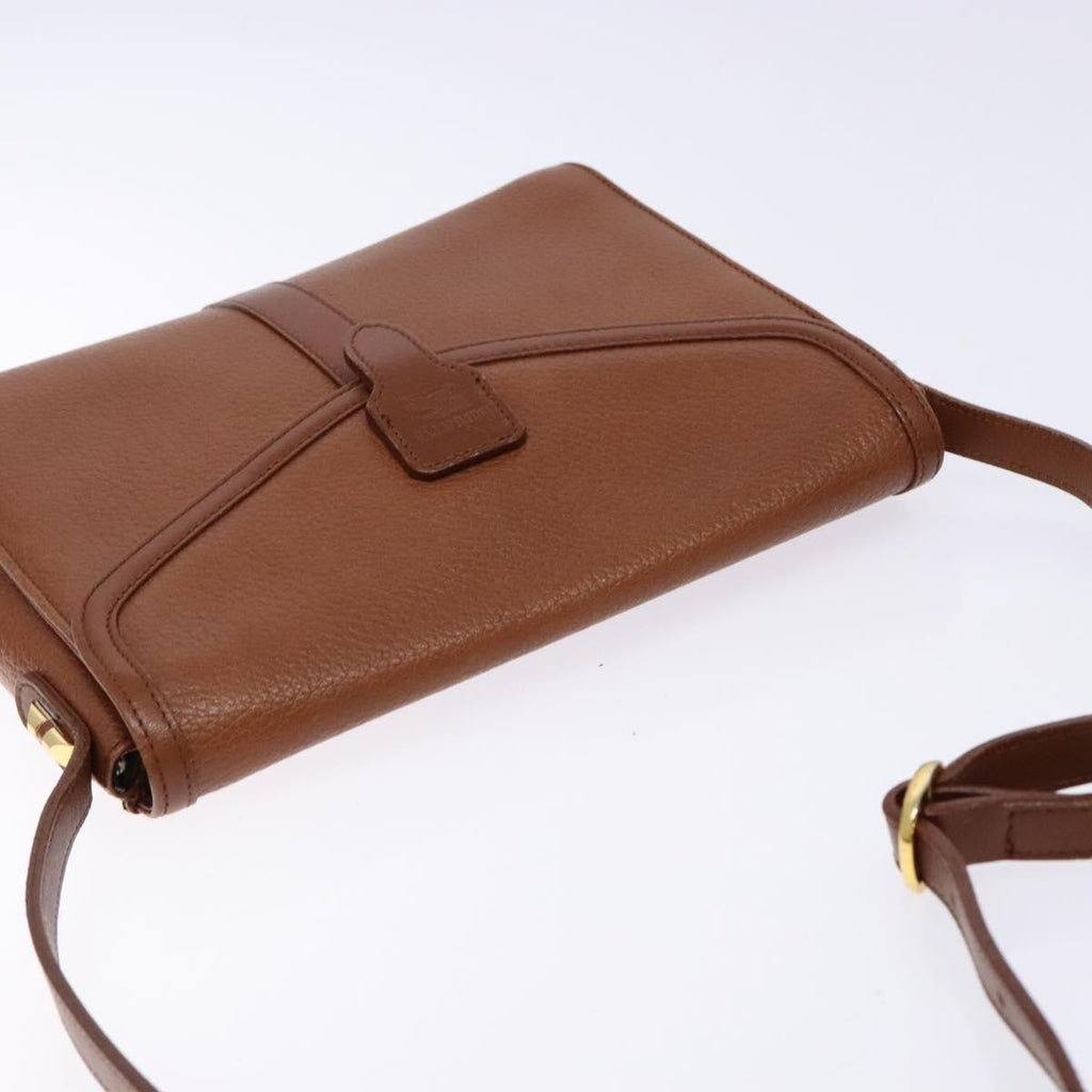 Burberry Flap Shoulder Bag Leather Brown Leather Shoulder Bag