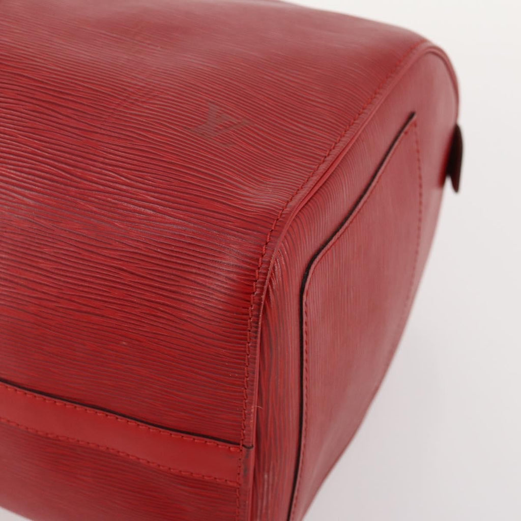 Louis Vuitton Keepall Bag Epi Leather Red Leather Travel Bag