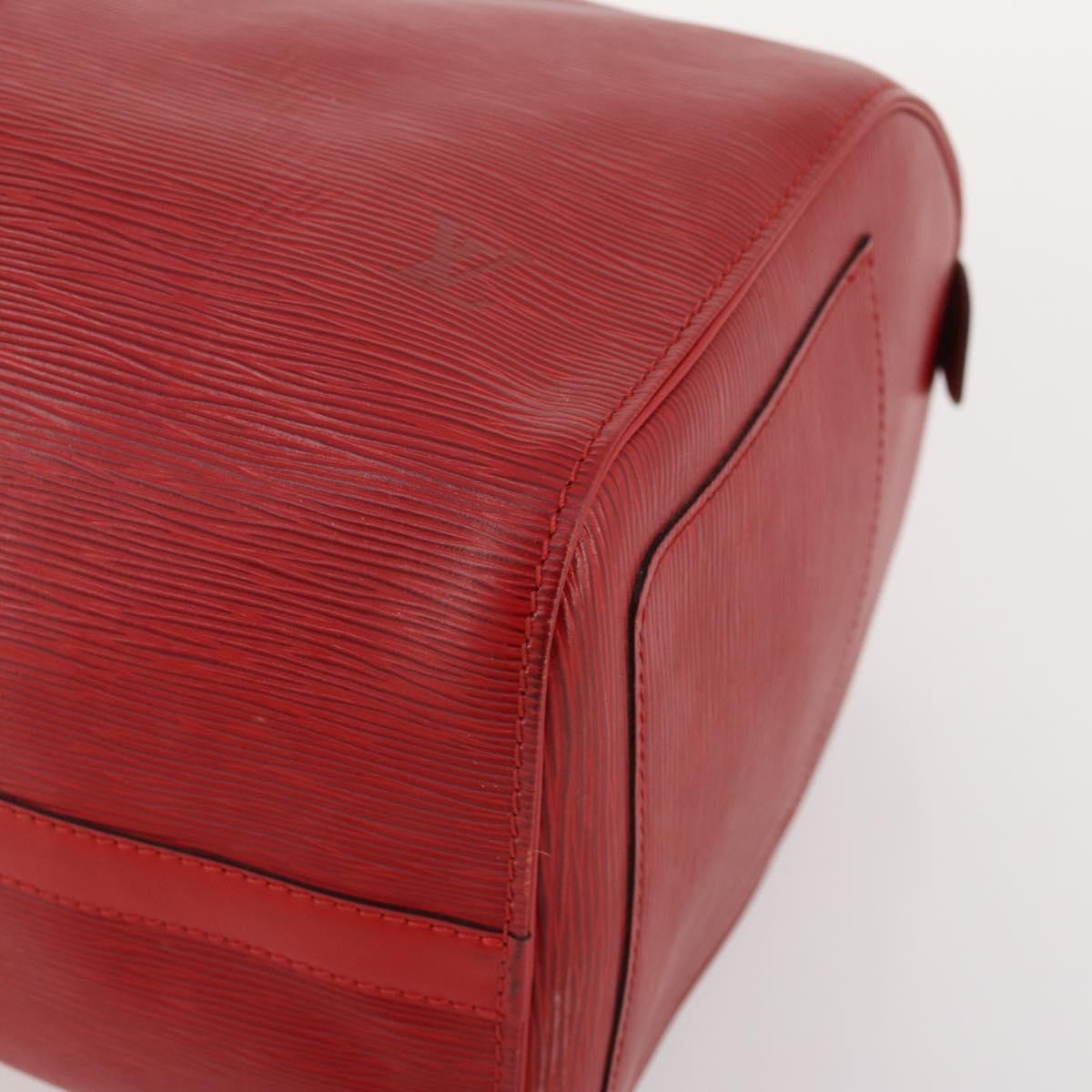 Louis Vuitton Keepall Bag Epi Leather Red Leather Travel Bag