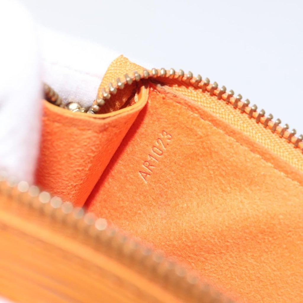 Louis Vuitton Pochette Accessoires Epi Leather Orange Leather Clutche & Pouche Bag
