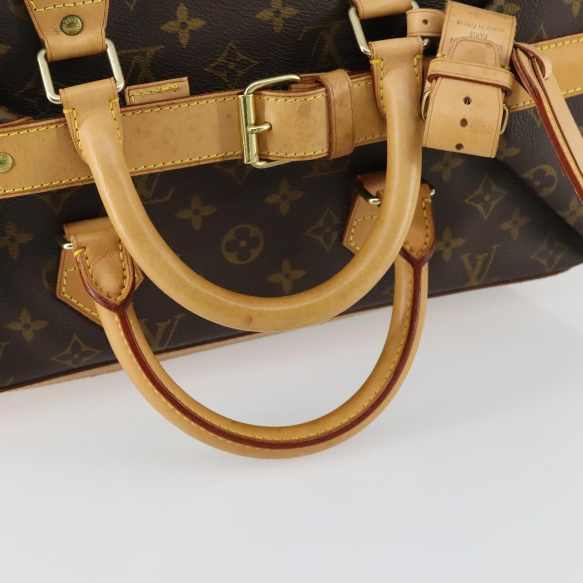 Louis Vuitton Cruiser Handbag Monogram Canvas Brown Canvas Travel Bag