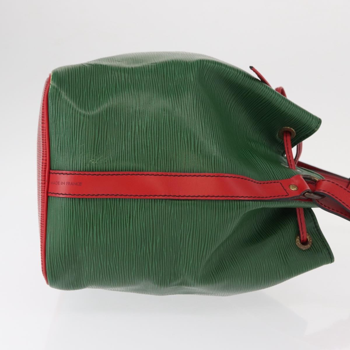 Louis Vuitton Bicolor Petit Noe Handbag Epi Leather Green Leather Shoulder Bag