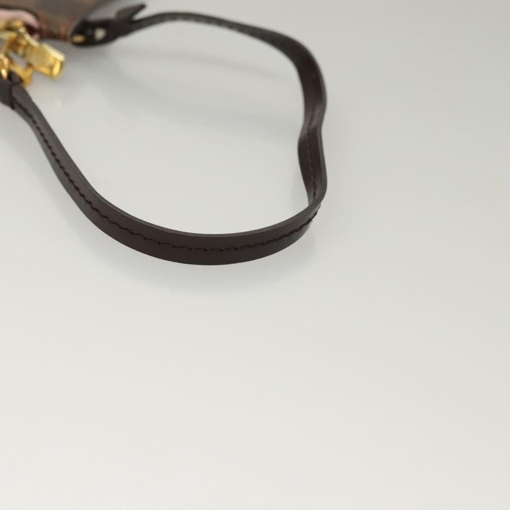 Louis Vuitton Neverfull Pochette Damier Brown Canvas Bag