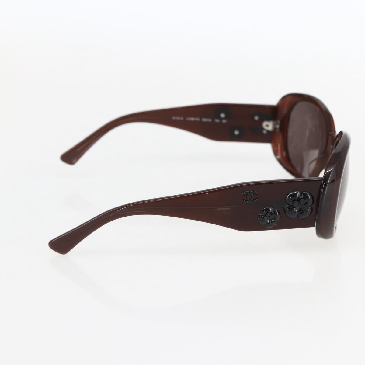 Chanel Camélia Sunglasses Plastic Brown Plastic Sunglasse Accessory