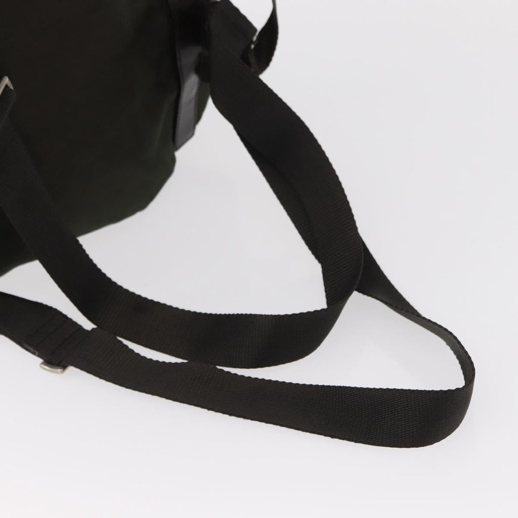 Prada Double Front Pocket Backpack Tessuto Khaki Nylon Backpack Bag
