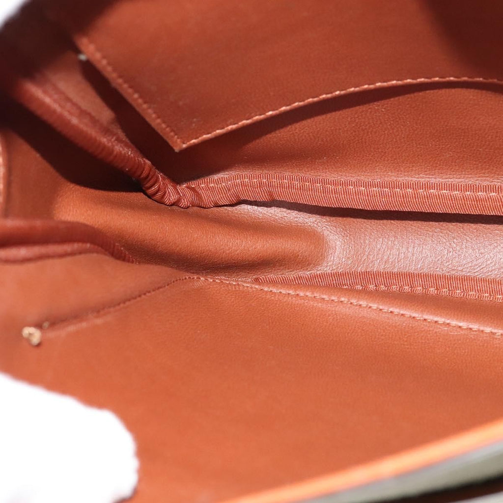 Burberry Front Pocket Messenger Bag Canvas Beige Canvas Shoulder Bag