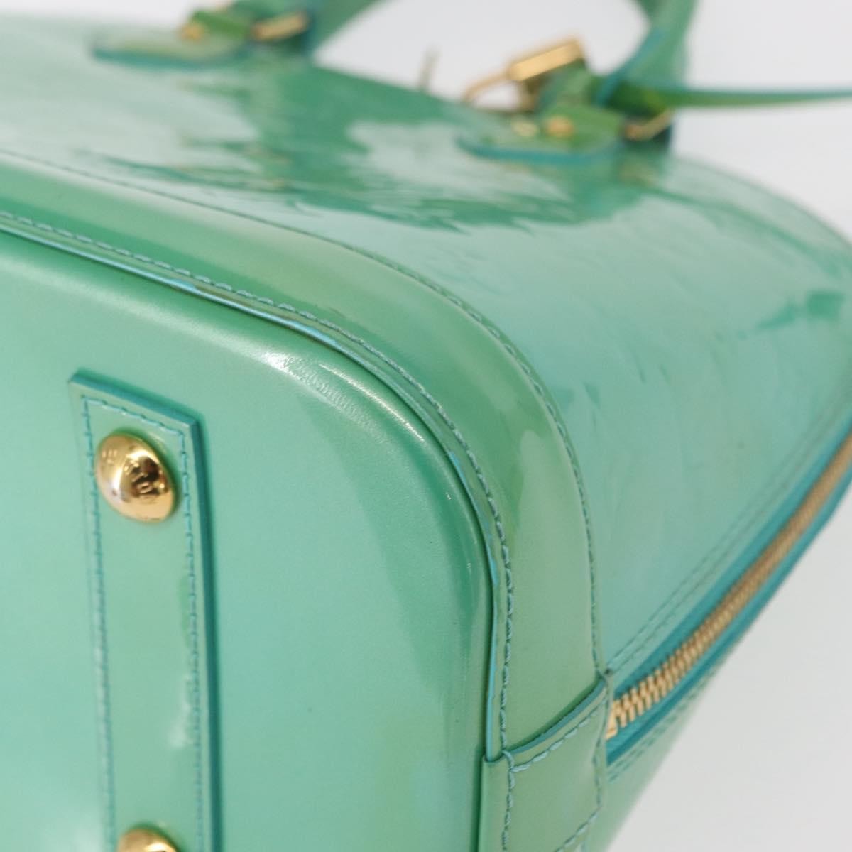 Louis Vuitton Alma Handbag Patent Leather Blue Patent_Leather Handbag