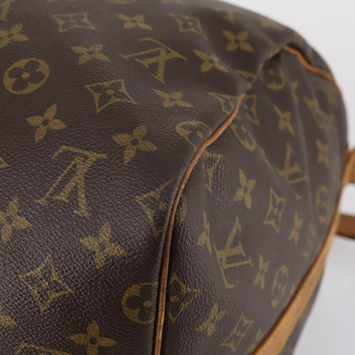 Louis Vuitton Keepall Bandouliere Bag Monogram Canvas Brown Canvas Travel Bag
