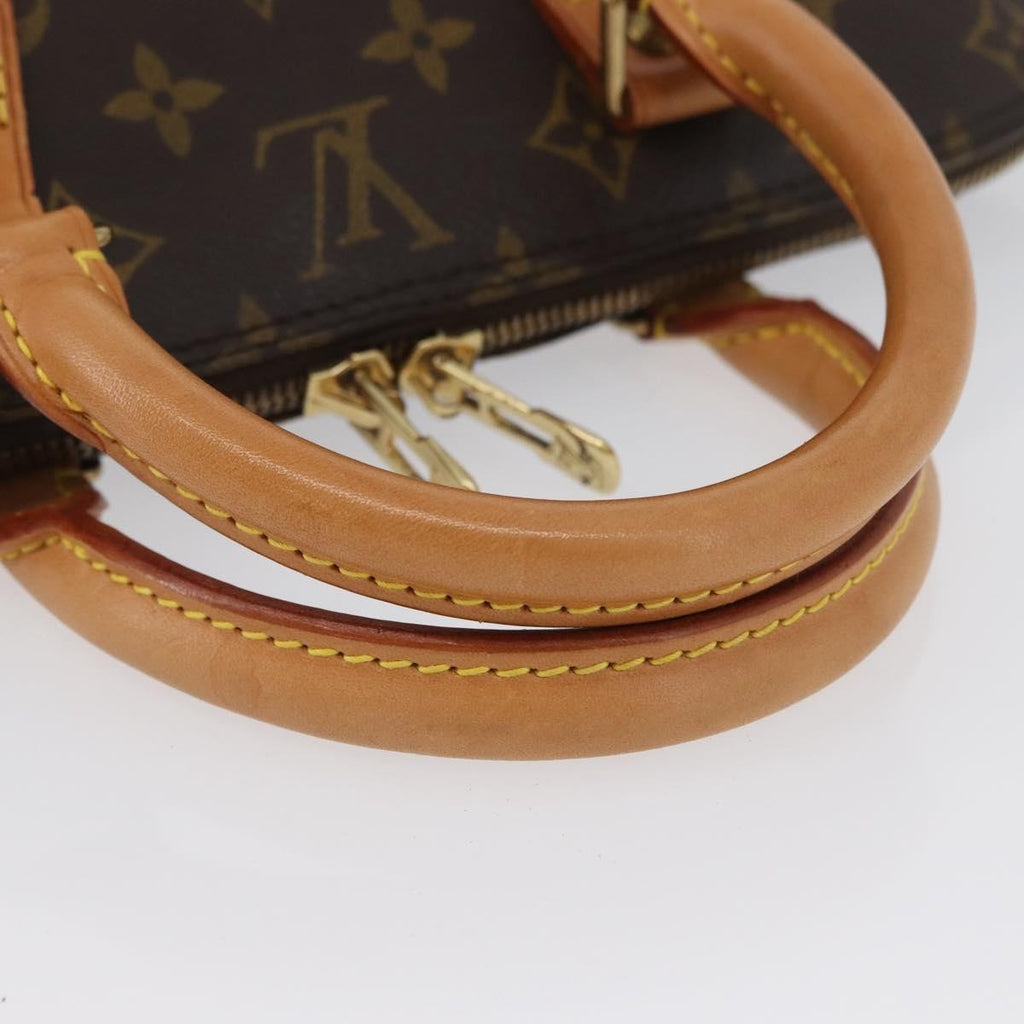 Louis Vuitton Alma Handbag Monogram Canvas Brown Canvas Handbag