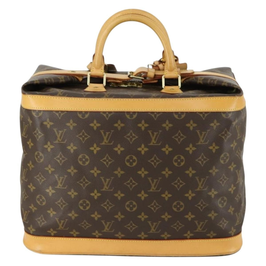 Louis Vuitton Cruiser Handbag Monogram Canvas Brown Canvas Travel Bag