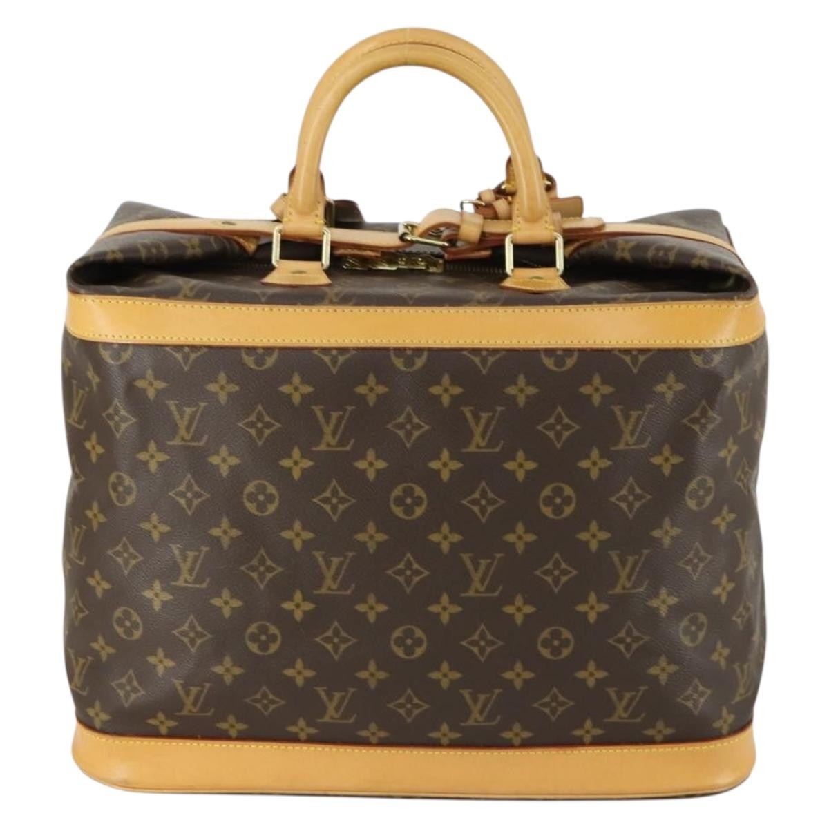 Louis Vuitton Cruiser Handbag Monogram Canvas Brown Canvas Travel Bag