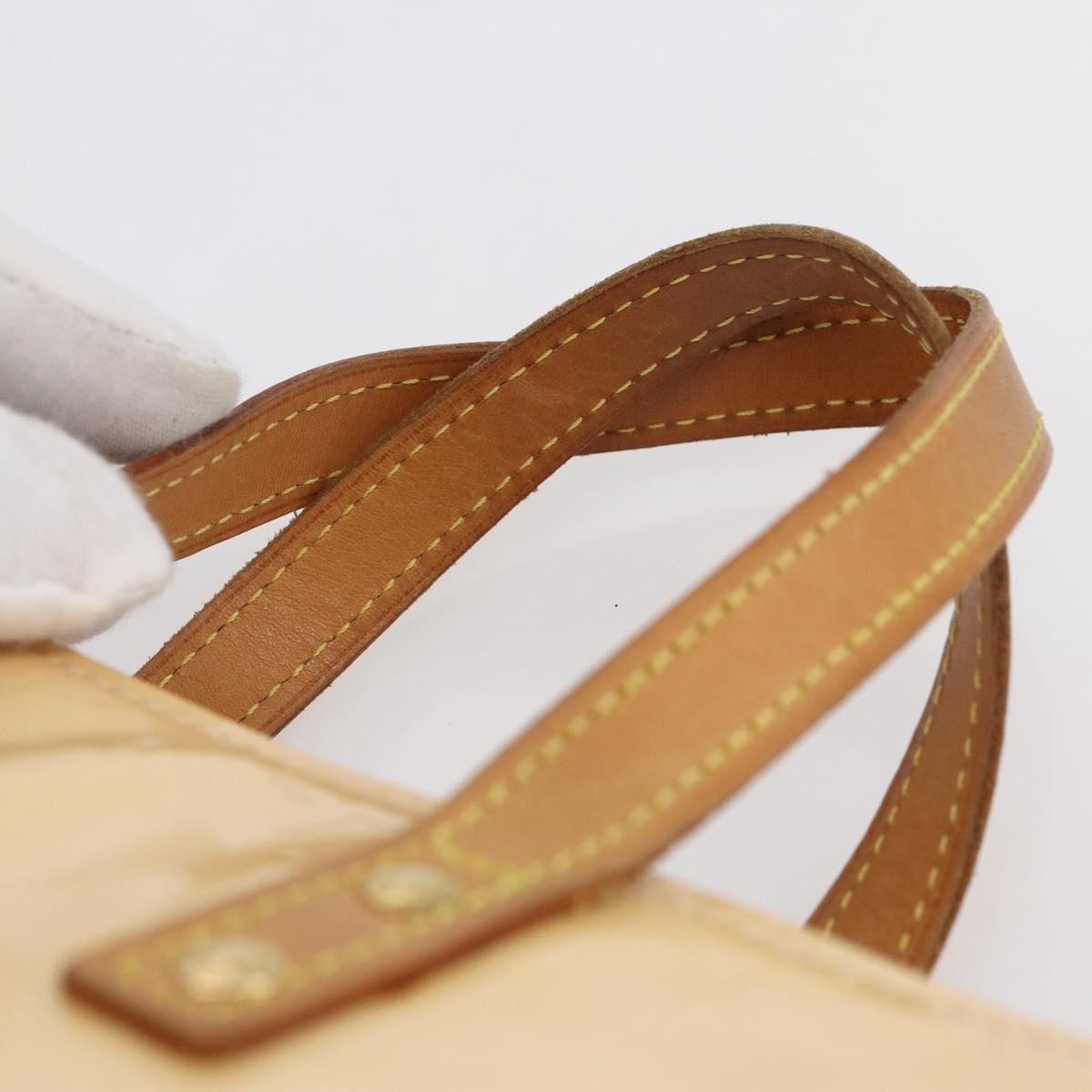 Louis Vuitton Reade Handbag Monogram Vernis Beige Patent_Leather Handbag