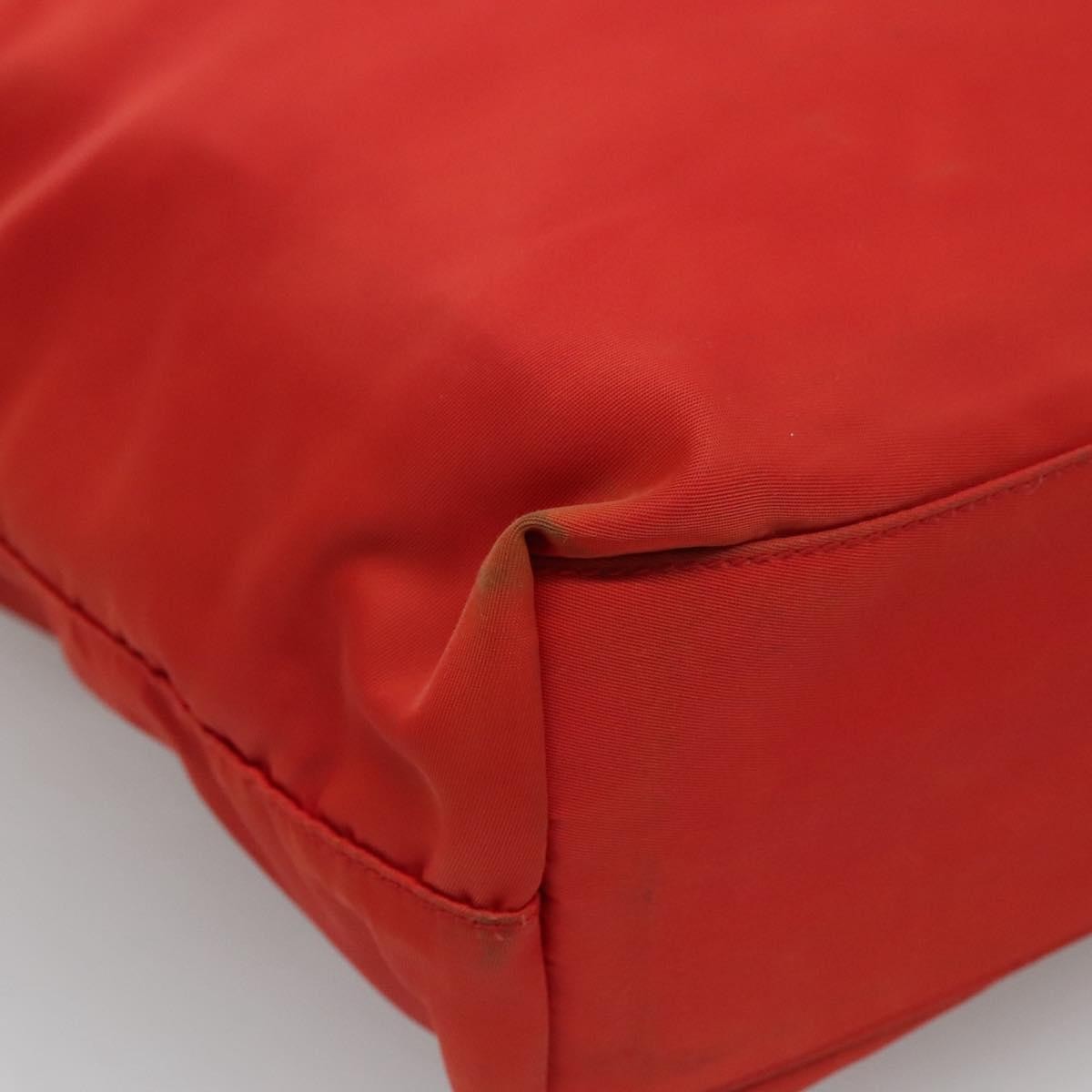 Prada Vintage Zip Tote Tessuto Red Nylon Tote Bag Bag