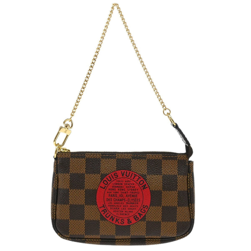 Louis Vuitton Pochette Accessoires Limited Edition Damier Brown Canvas Clutche & Pouche Bag
