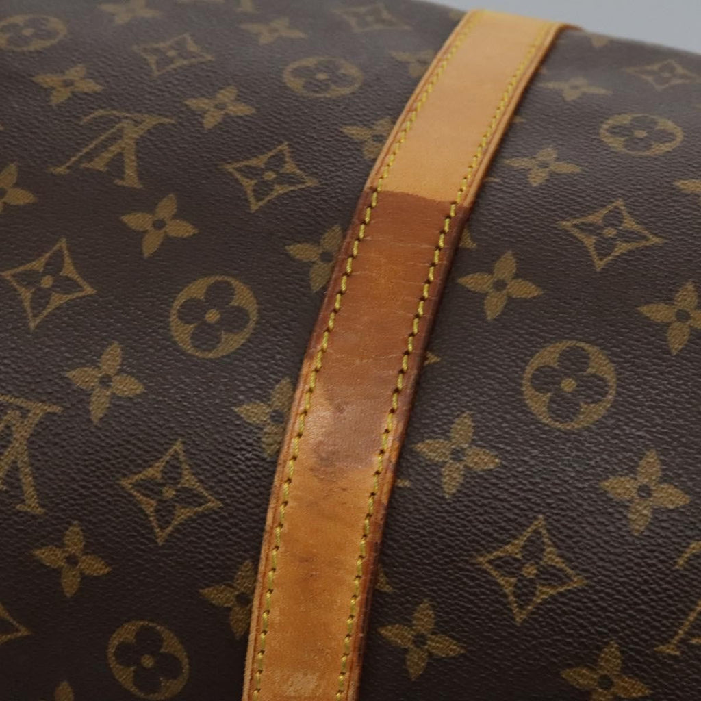 Louis Vuitton Keepall Bag Monogram Canvas Brown Canvas Travel Bag