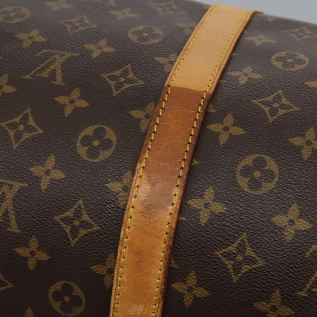 Louis Vuitton Keepall Bag Monogram Canvas Brown Canvas Travel Bag