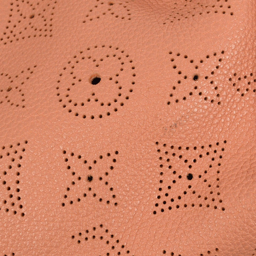 Louis Vuitton Selene Handbag Mahina Leather Pink Leather Shoulder Bag