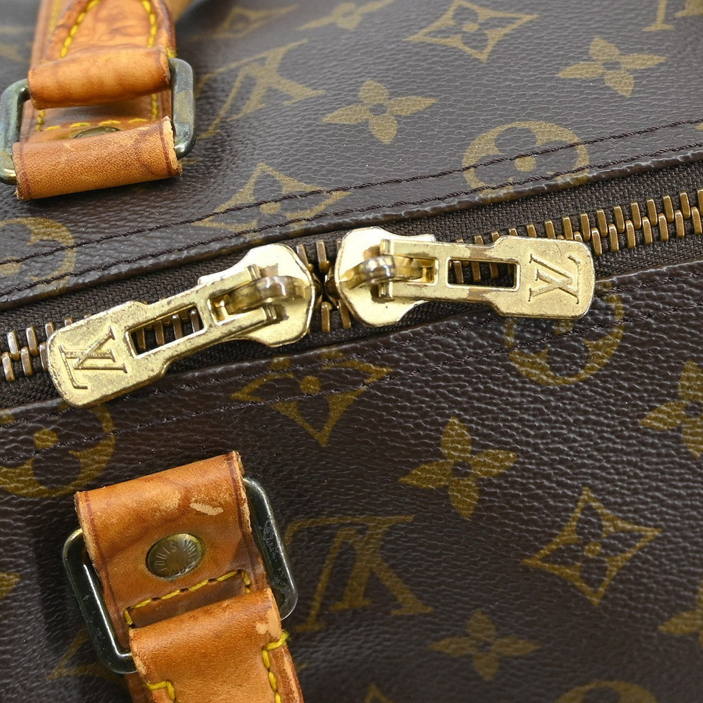 Louis Vuitton Keepall Bag Monogram Canvas Brown Canvas Travel Bag
