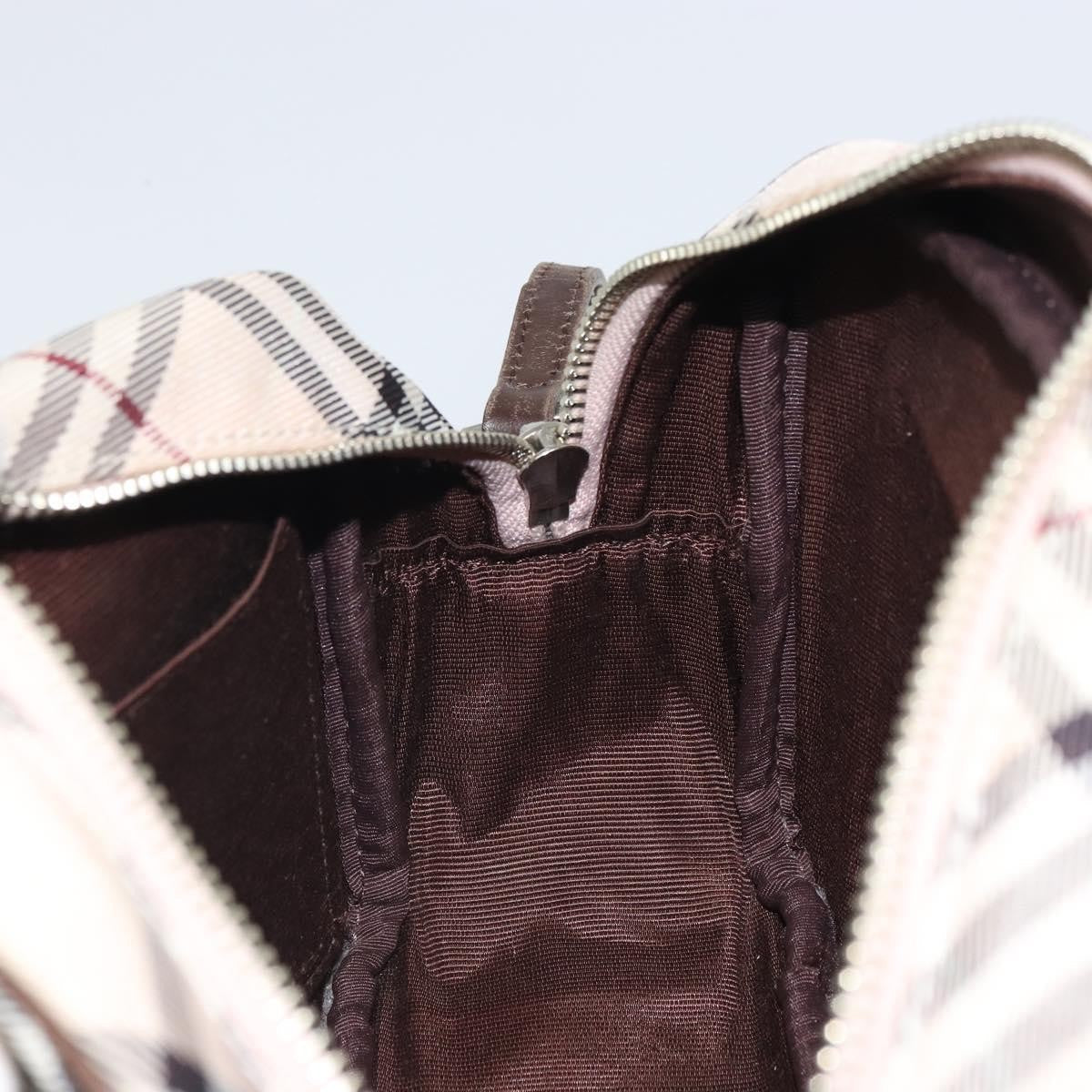 Burberry Nova Check Blue Label Nylon Beige Nylon Shoulder Bag
