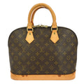 Louis Vuitton Alma Handbag Monogram Canvas Brown Canvas Handbag