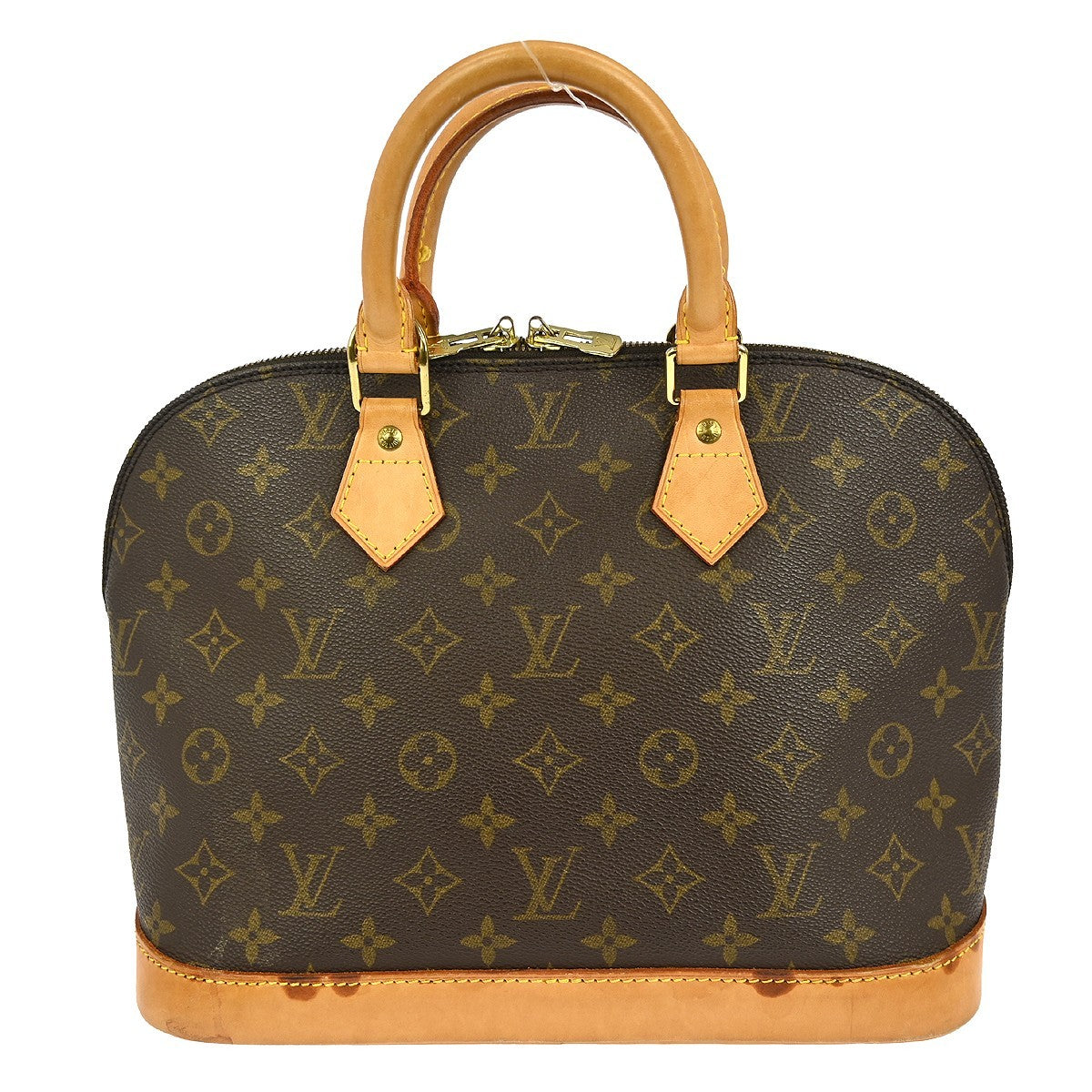 Louis Vuitton Alma Handbag Monogram Canvas Brown Canvas Handbag